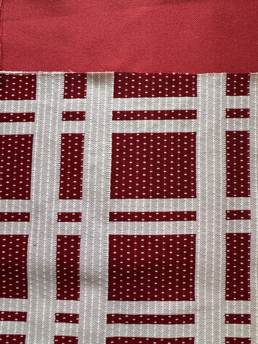 Vintage Plaid Textile Quilting Squares